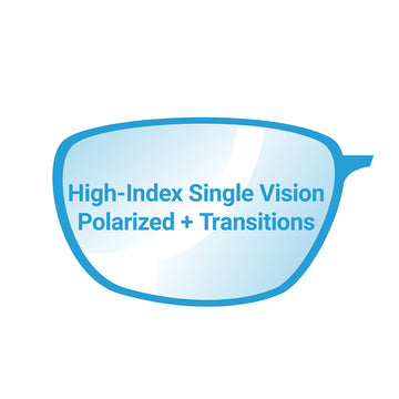 High-Index Single Vision Polarized+Transitions Lenses